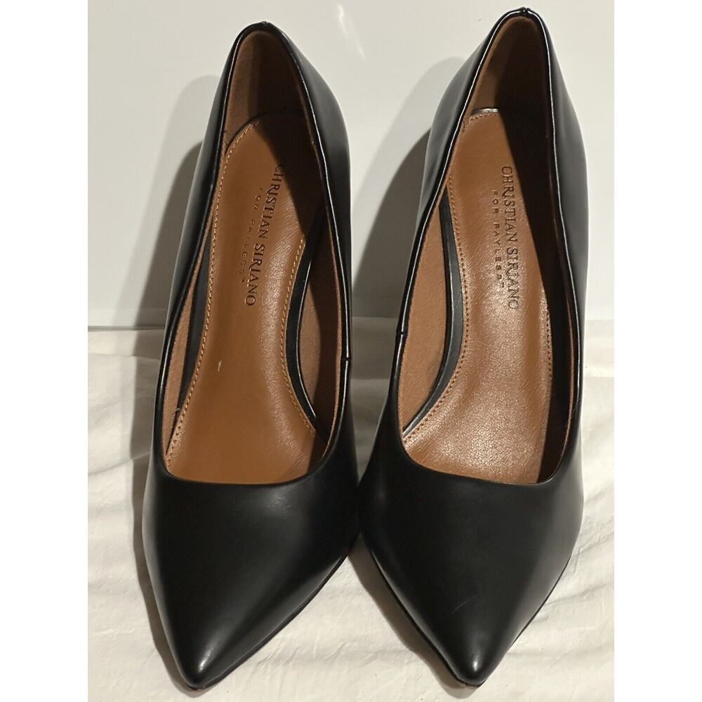 Christian Siriano Women's Black Heel Dress Shoes Stiletto Pumps Size 9W Business